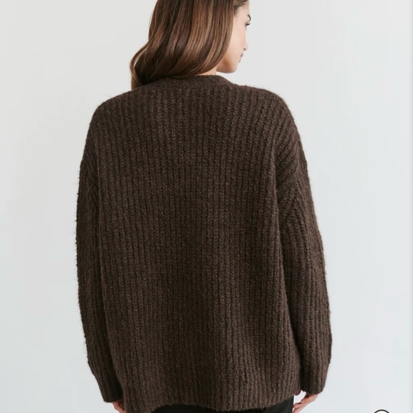 Jenni Kayne Cocoon Sweater in Cocoa size XS - Picture 3 of 6